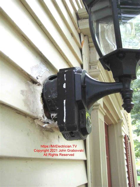 exterior junction box spotlight|electrical box for outdoor lighting.